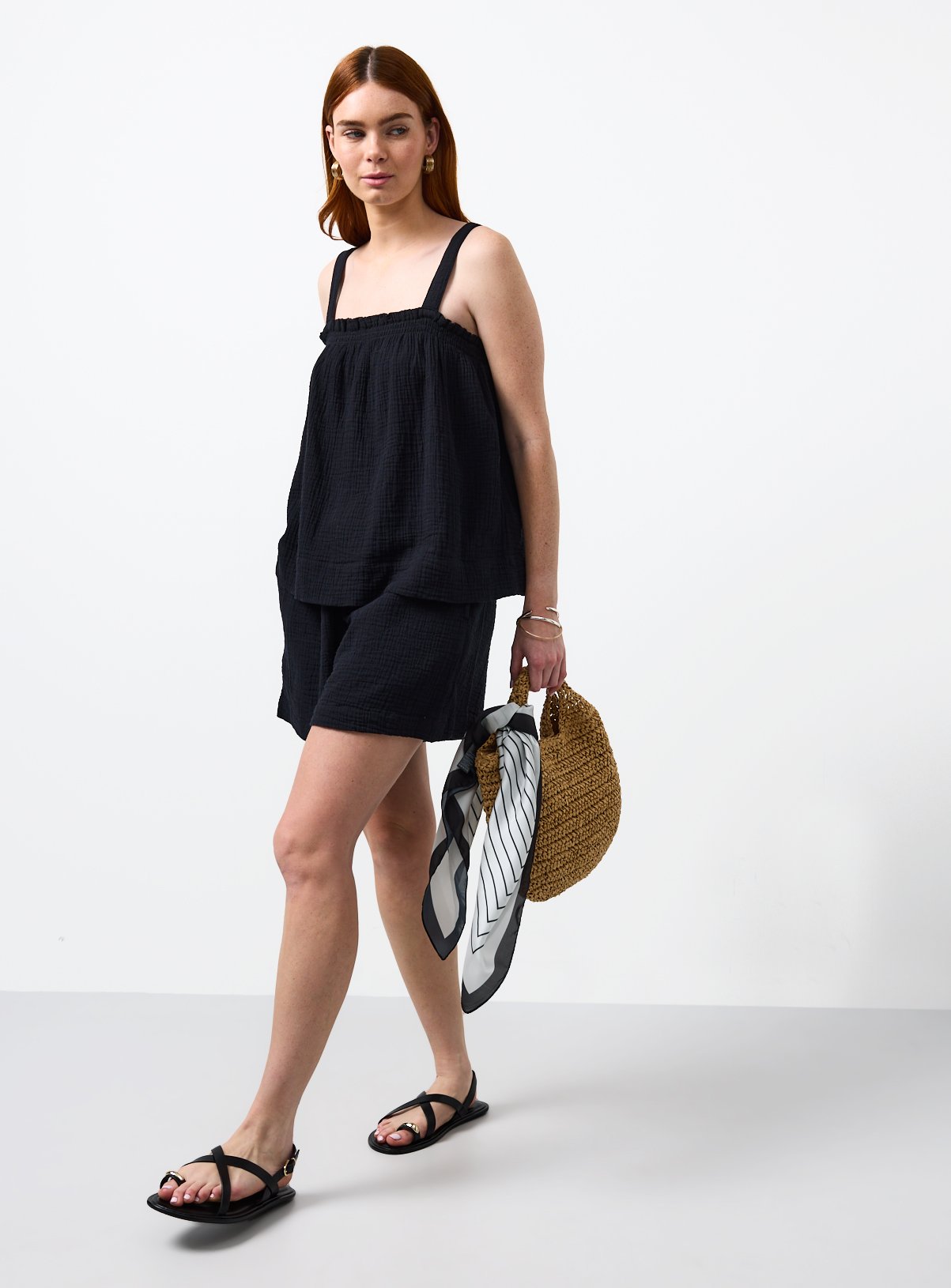 Black Double Cloth Cami Co-ord Top 24 - Image 2 thumbnail