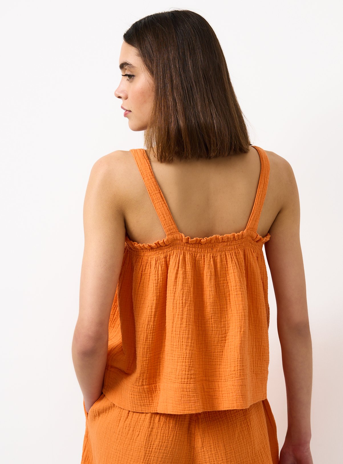Orange Double Cloth Cami Co-ord Top 8 - Image 4 thumbnail