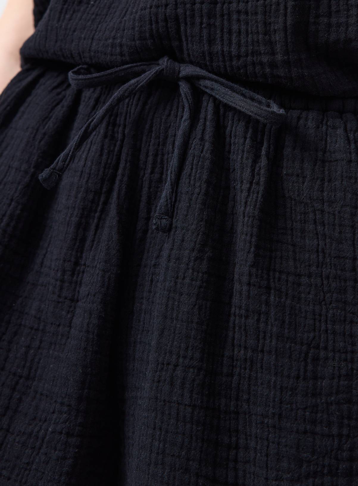 Black Double Cloth Co-ord Shorts 14 - Image 3