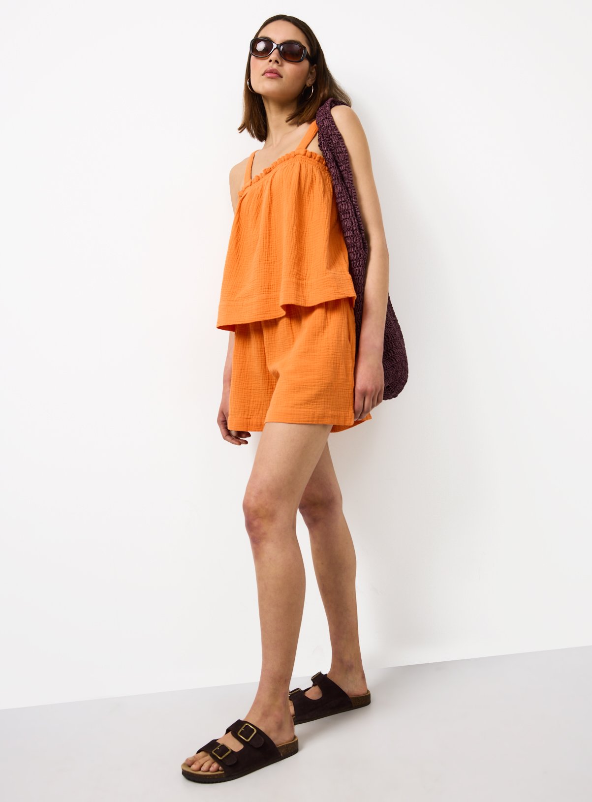 Orange Double Cloth Shorts 24 - Image 2 thumbnail