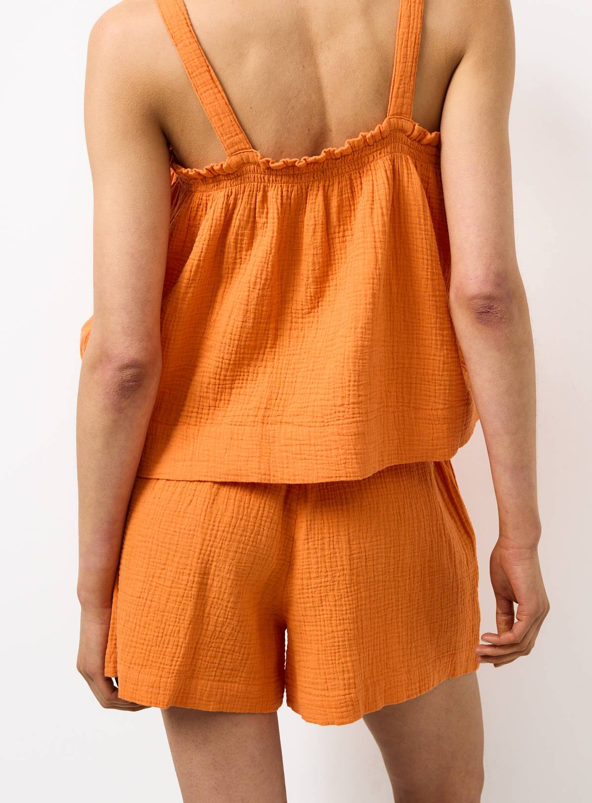 Orange Double Cloth Shorts 24 - Image 4
