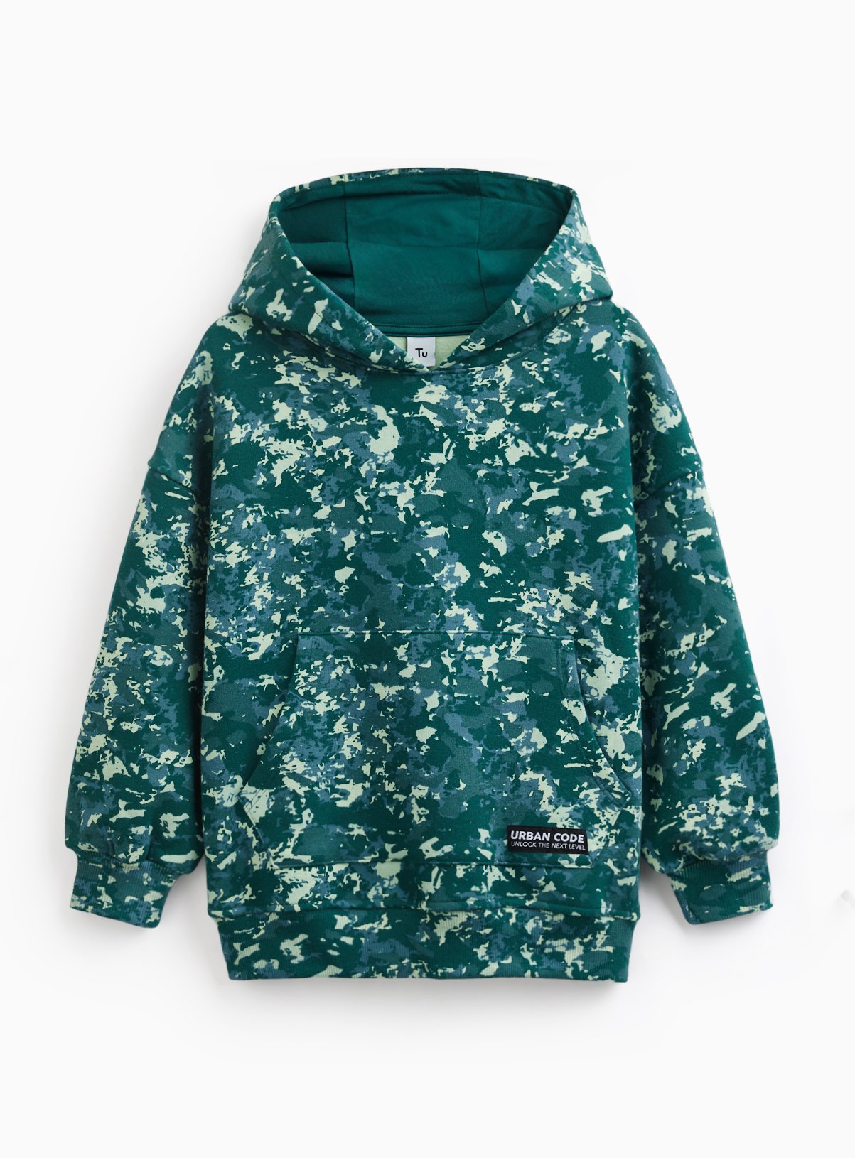 Khaki Camo Print Hoodie 10 years - Image 1 thumbnail
