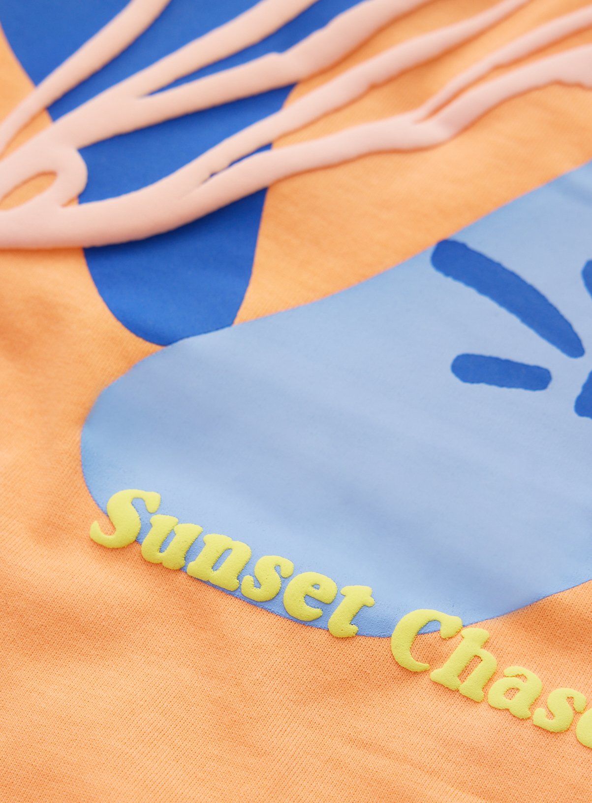 Orange Sunset Chasers Graphic Oversized Fit T-Shirt 6 years - Image 2 thumbnail