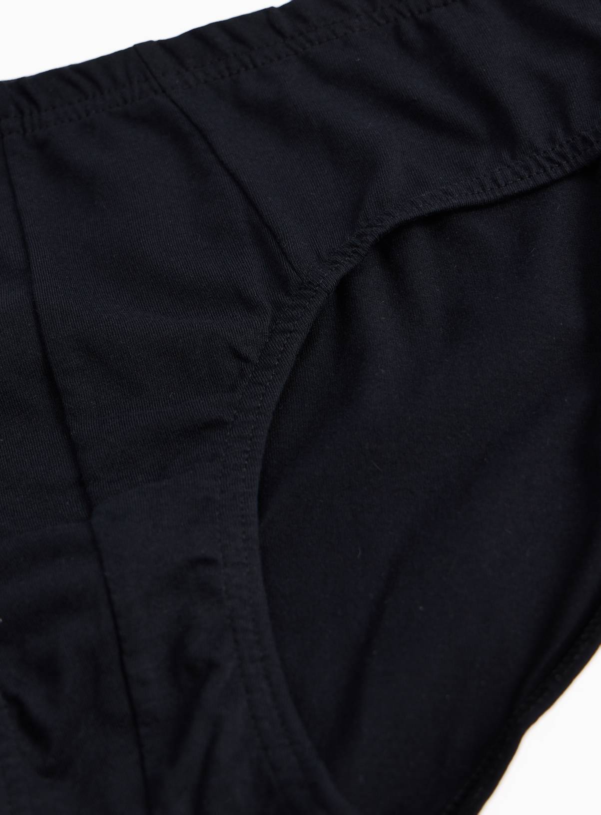 Black Slip Style Briefs 3 Pack S - Image 3