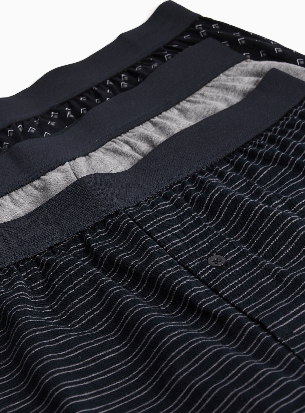 Grey Geo Print Jersey Boxers 3 Pack XXXL - Image 3 thumbnail