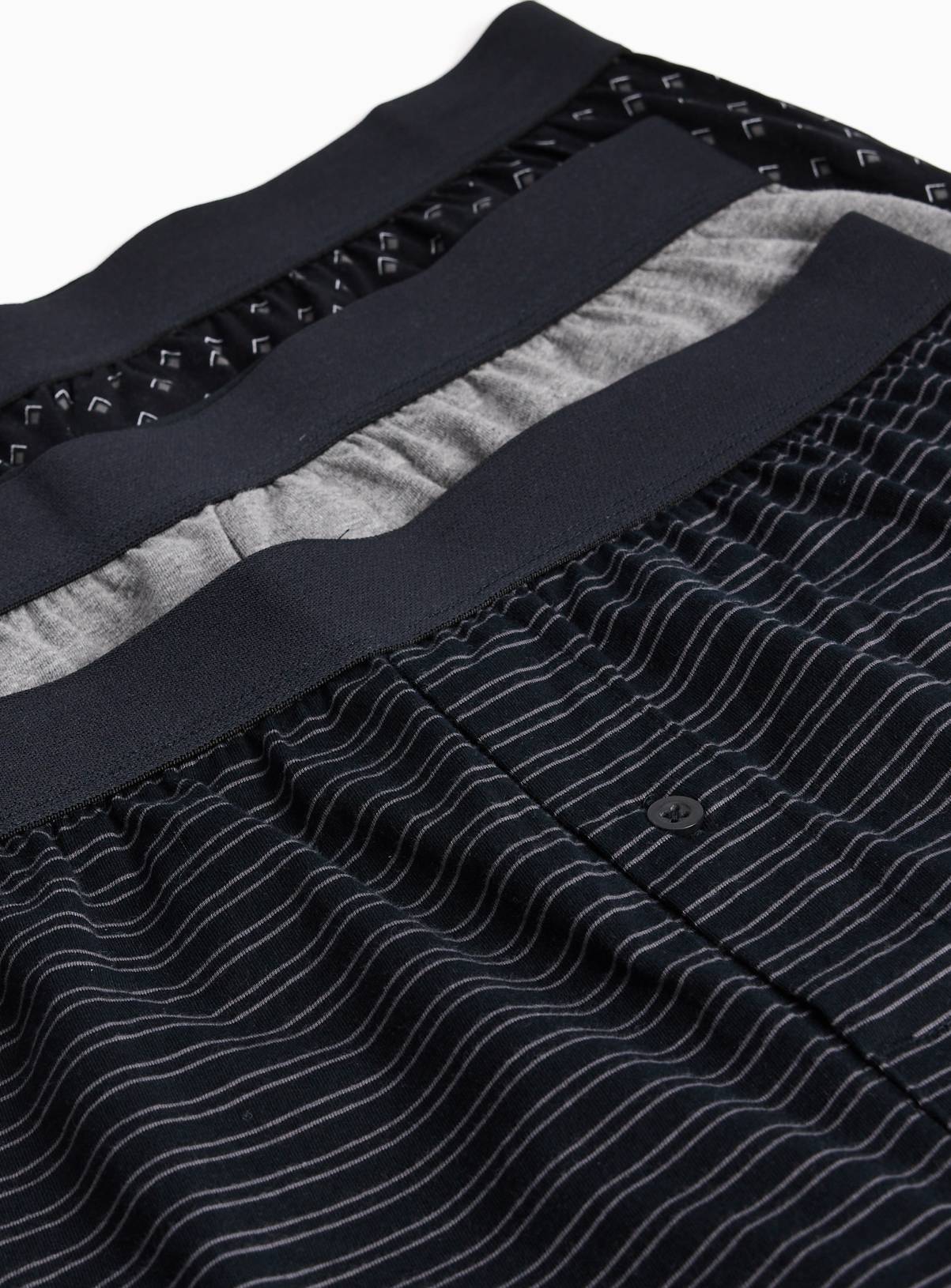 Grey Geo Print Jersey Boxers 3 Pack XXXL - Image 3