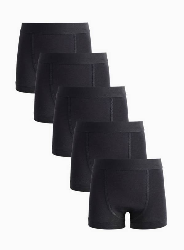Black Trunks 5 Pack 3-4 years