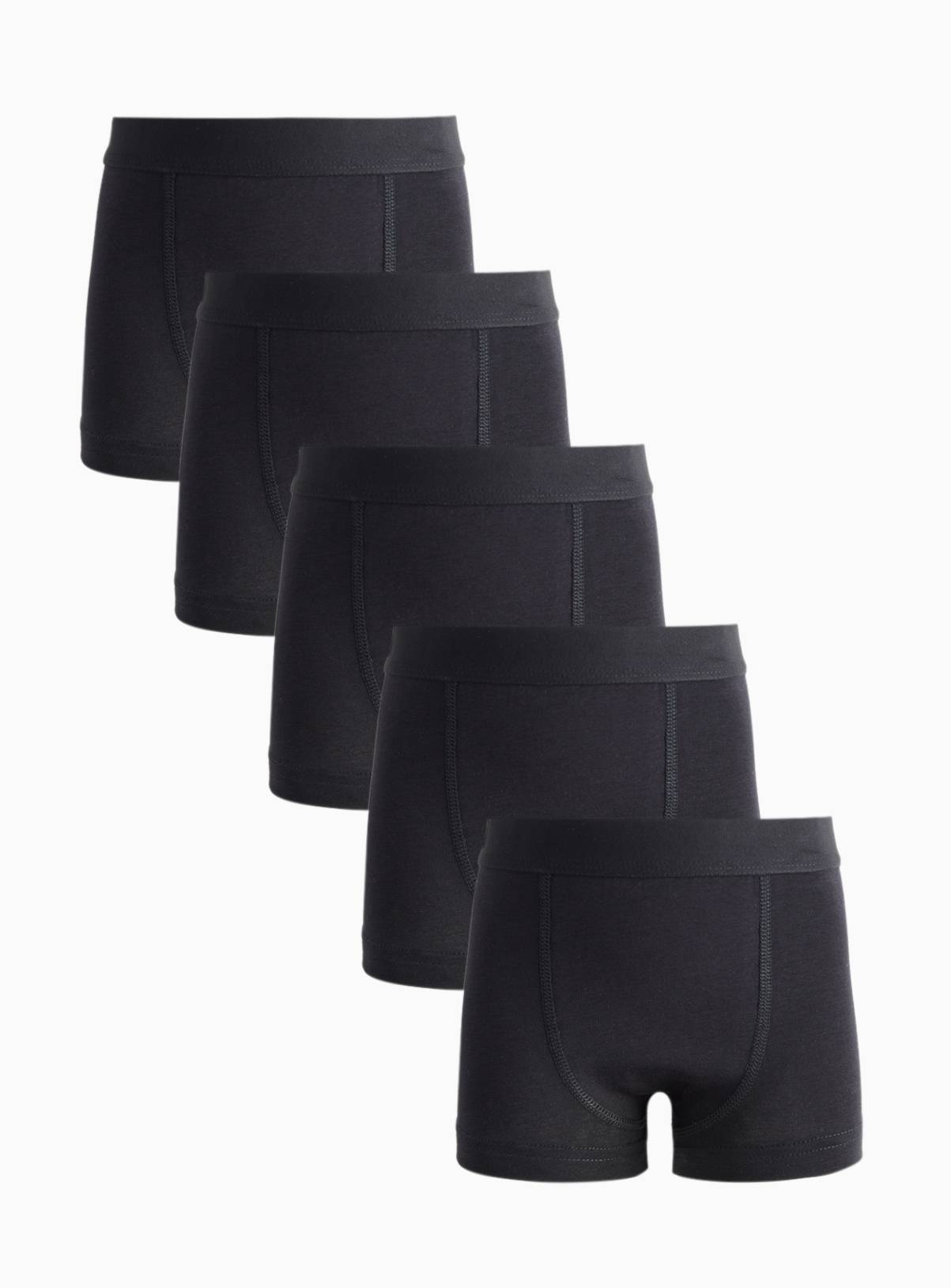 Black Trunks 5 Pack 5-6 years - Image 1
