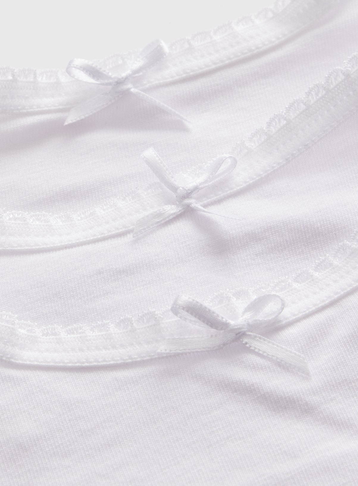 White Crop Tops 5-Pack 8-9 years - Image 2 thumbnail