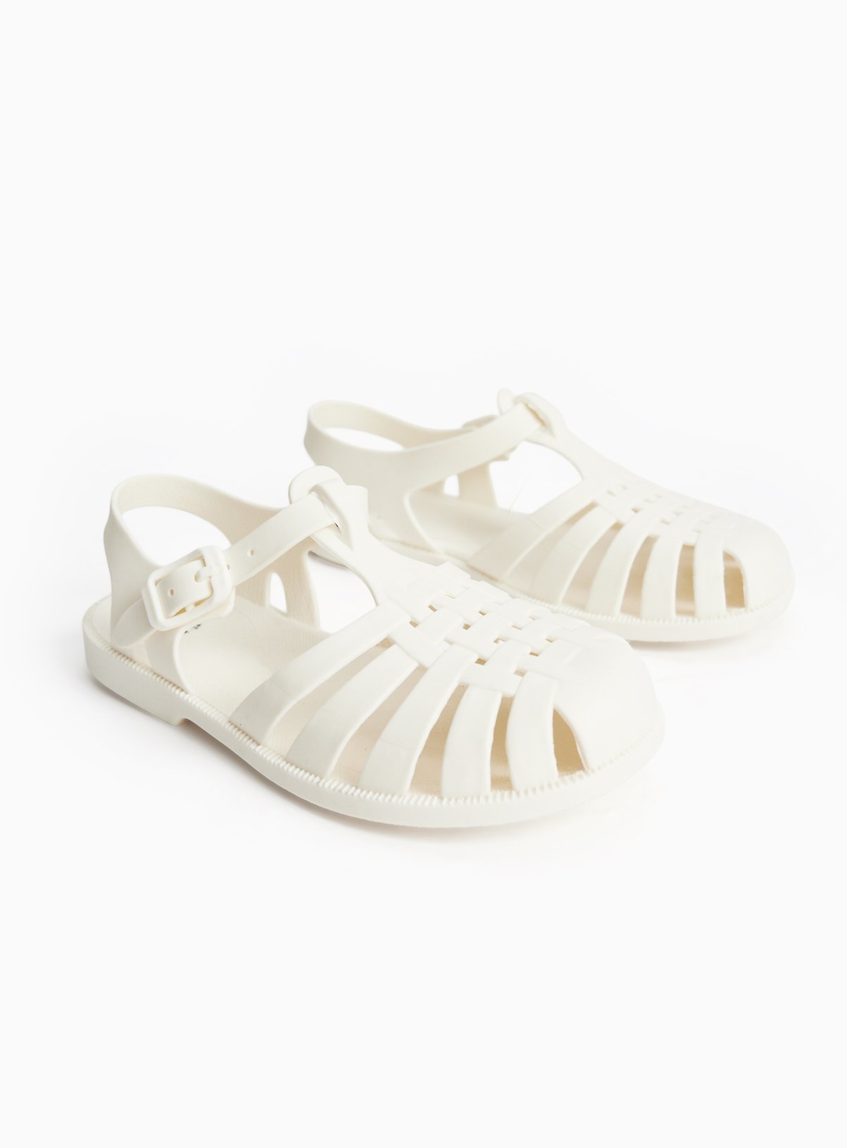 Cream Heeled Jelly Sandals 12 Infant - Image 1 thumbnail