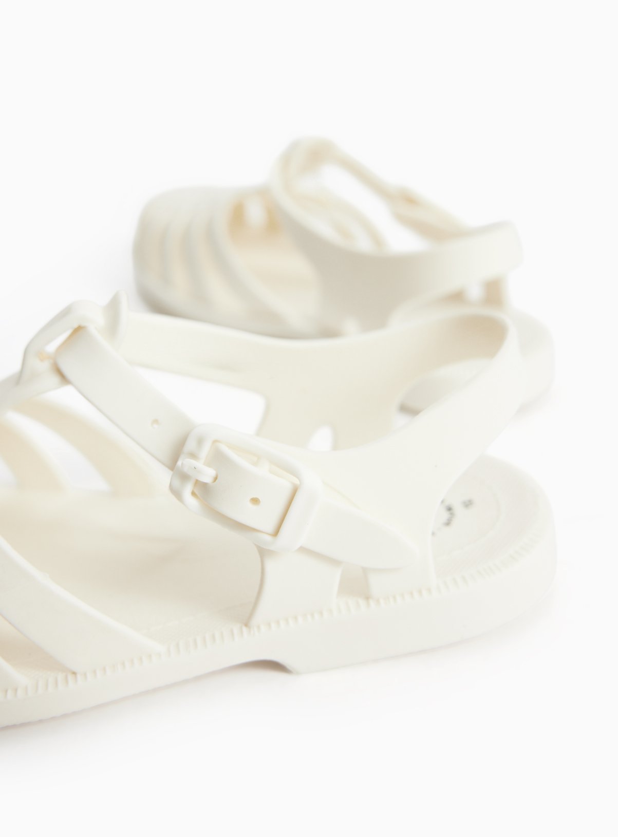 Cream Heeled Jelly Sandals 12 Infant - Image 4 thumbnail