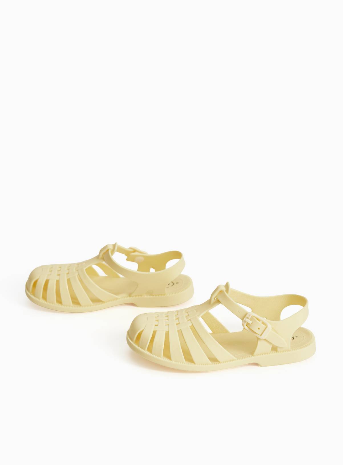 Yellow Heeled Jelly Sandals 13 Infant - Image 1
