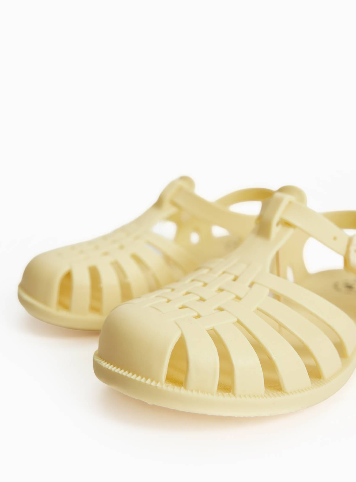 Yellow Heeled Jelly Sandals 13 Infant - Image 3