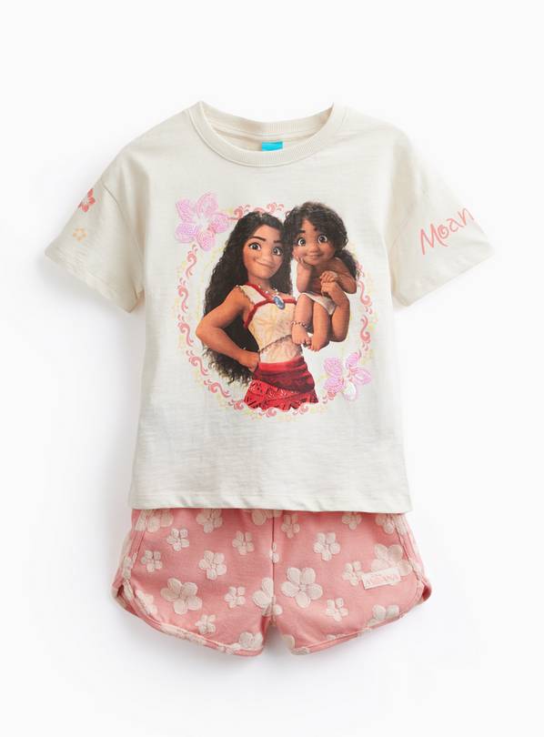 Disney Moana T-Shirt & Shorts Towelling Set  4-5 years