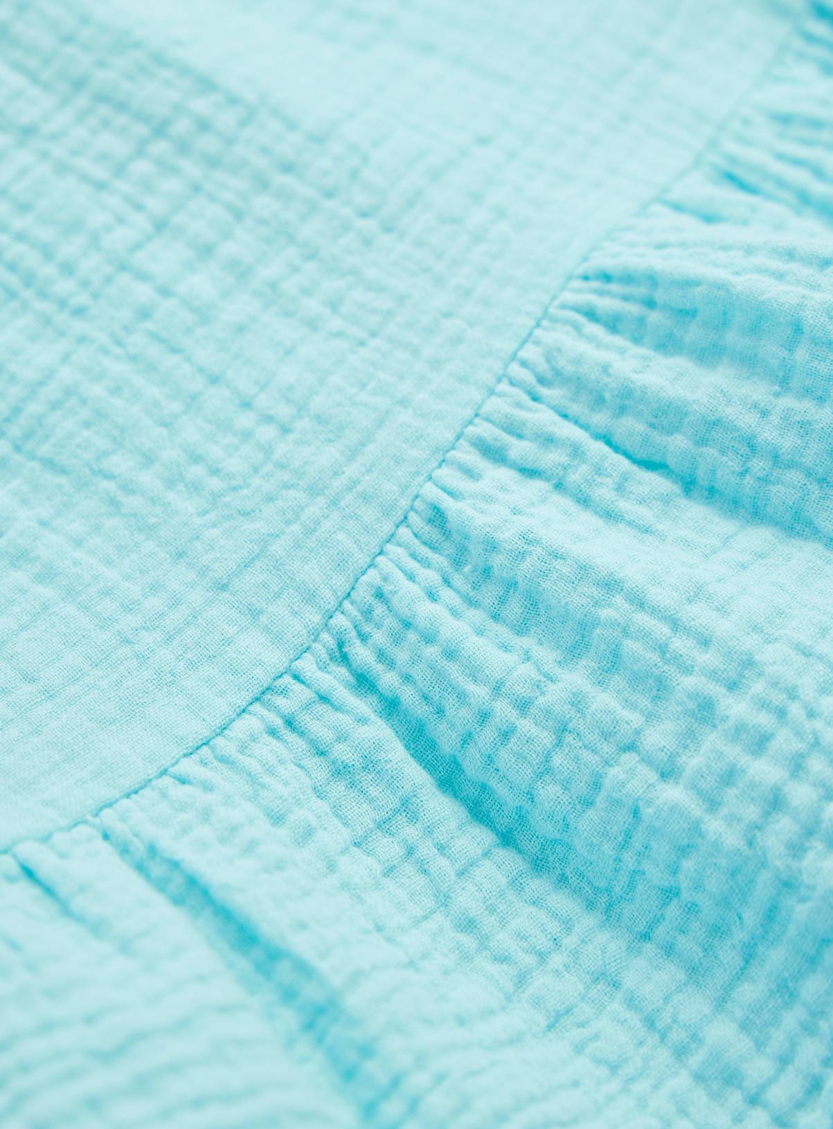 Blue Double Cloth Sleeveless A Line Dress 2-3 years - Image 2