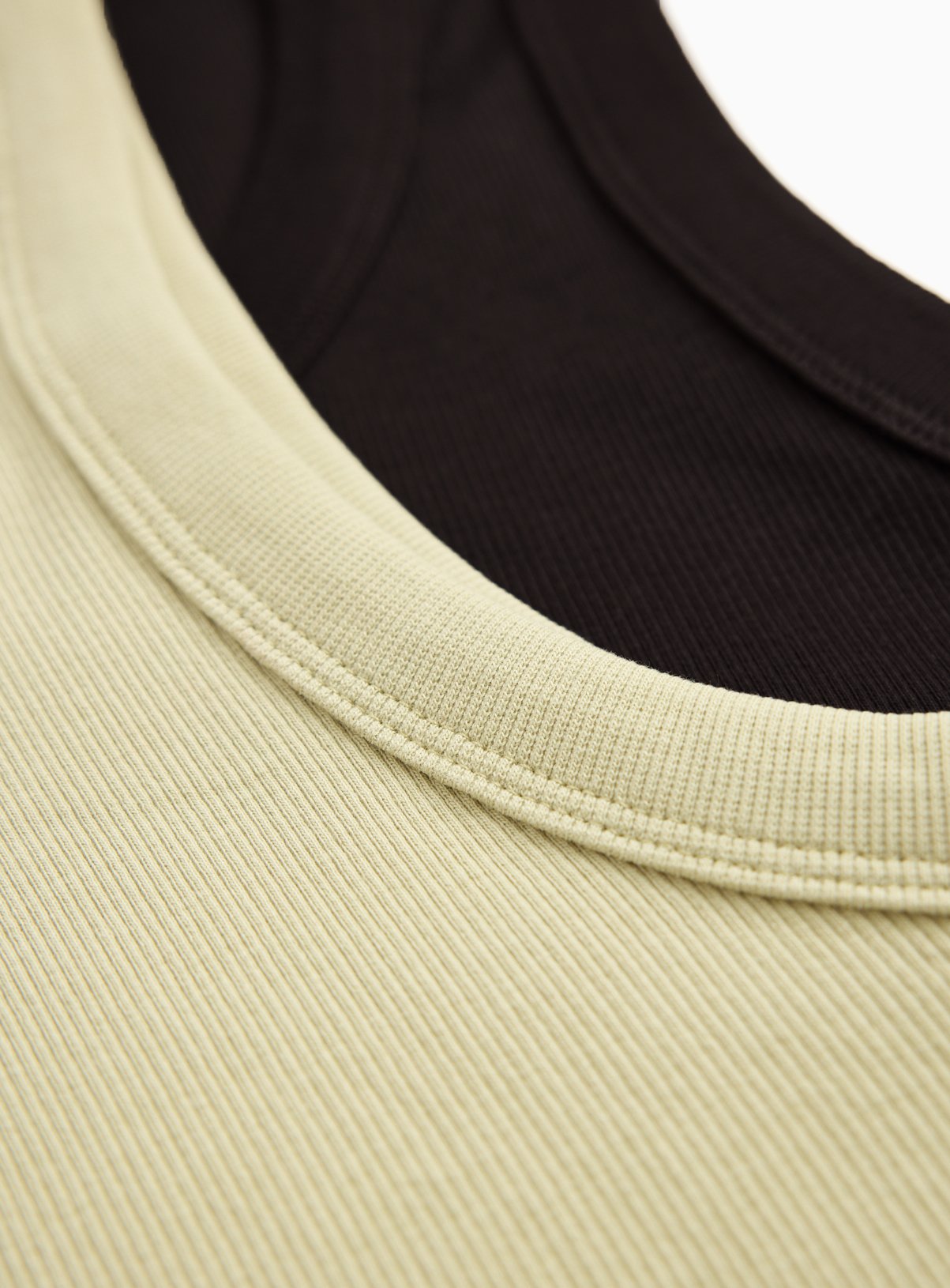 Brown Ribbed Classic Vests 2 Pack 14 - Image 5 thumbnail