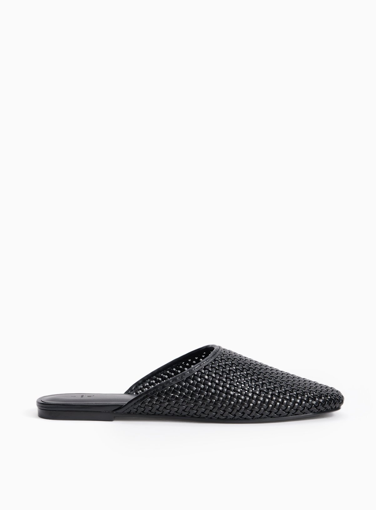 Black Woven Slip On Mule Sandals 6 - Image 2 thumbnail