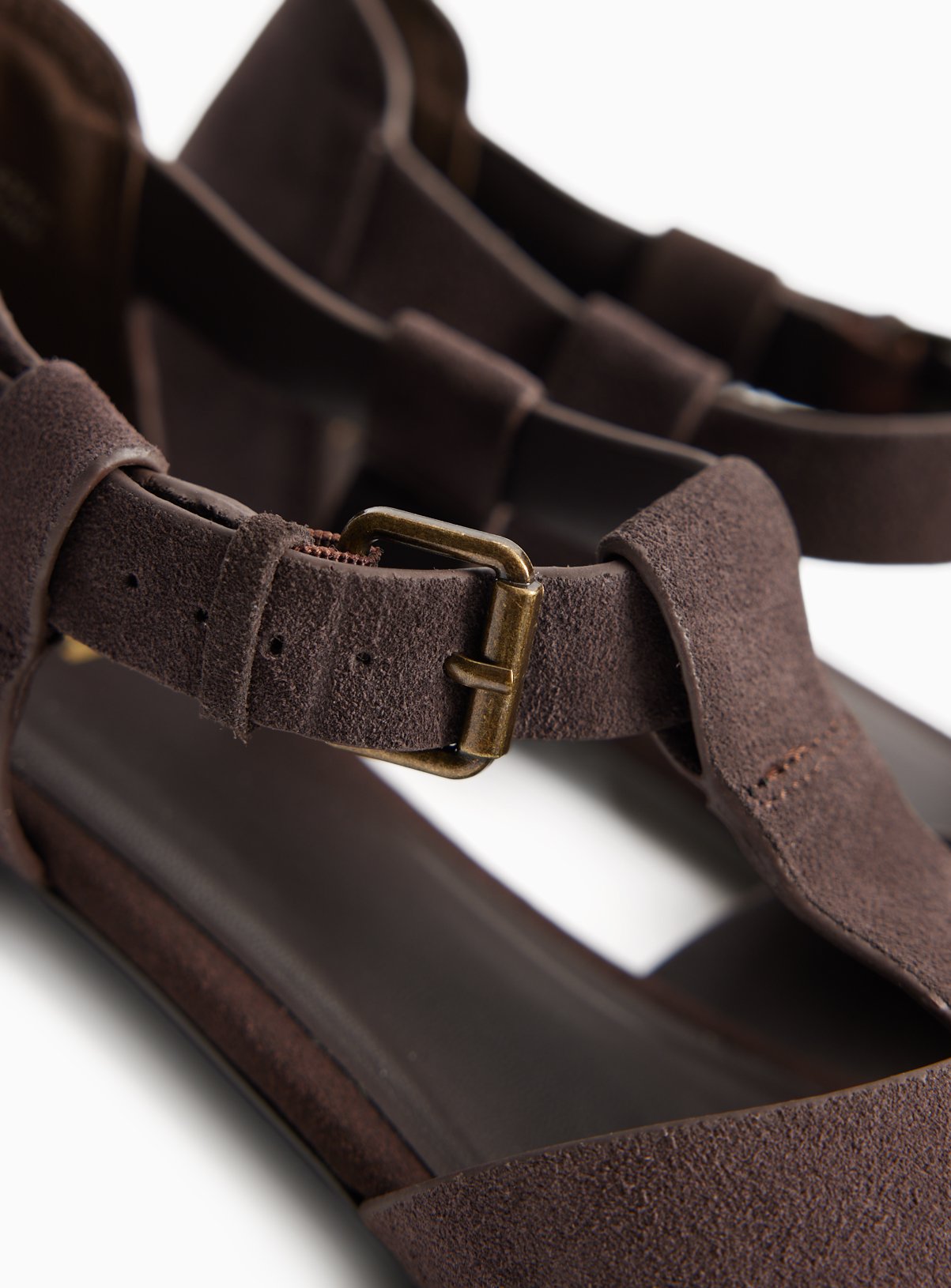 Brown Suede Fisherman Sandals 8 - Image 4 thumbnail