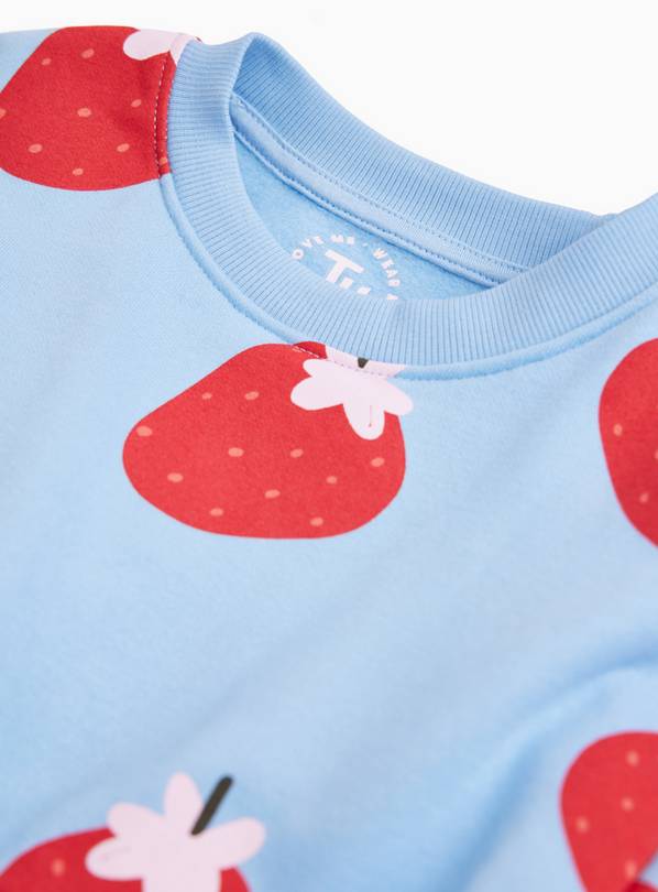 blue strawberry dress code Georgie Cotton Summer Dress