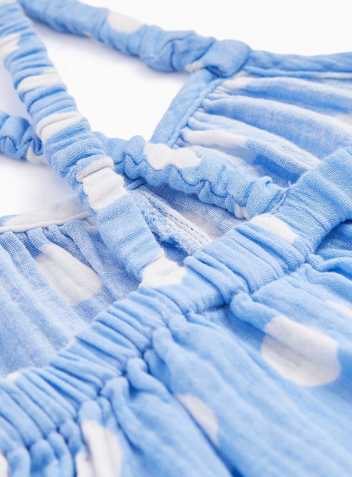 Blue Woven Sleeveless Playsuit 3-4 years - Image 2 thumbnail