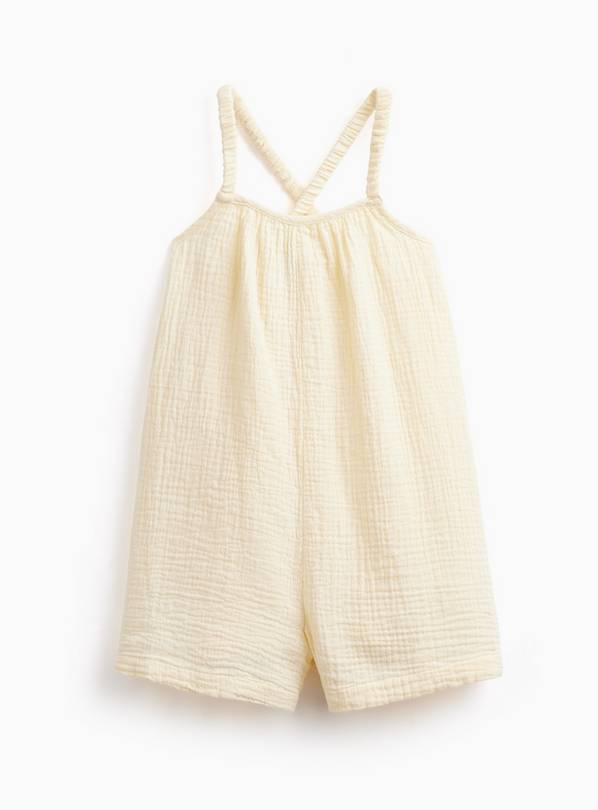 Yellow Woven Sleeveless Playsuit 1-2 years