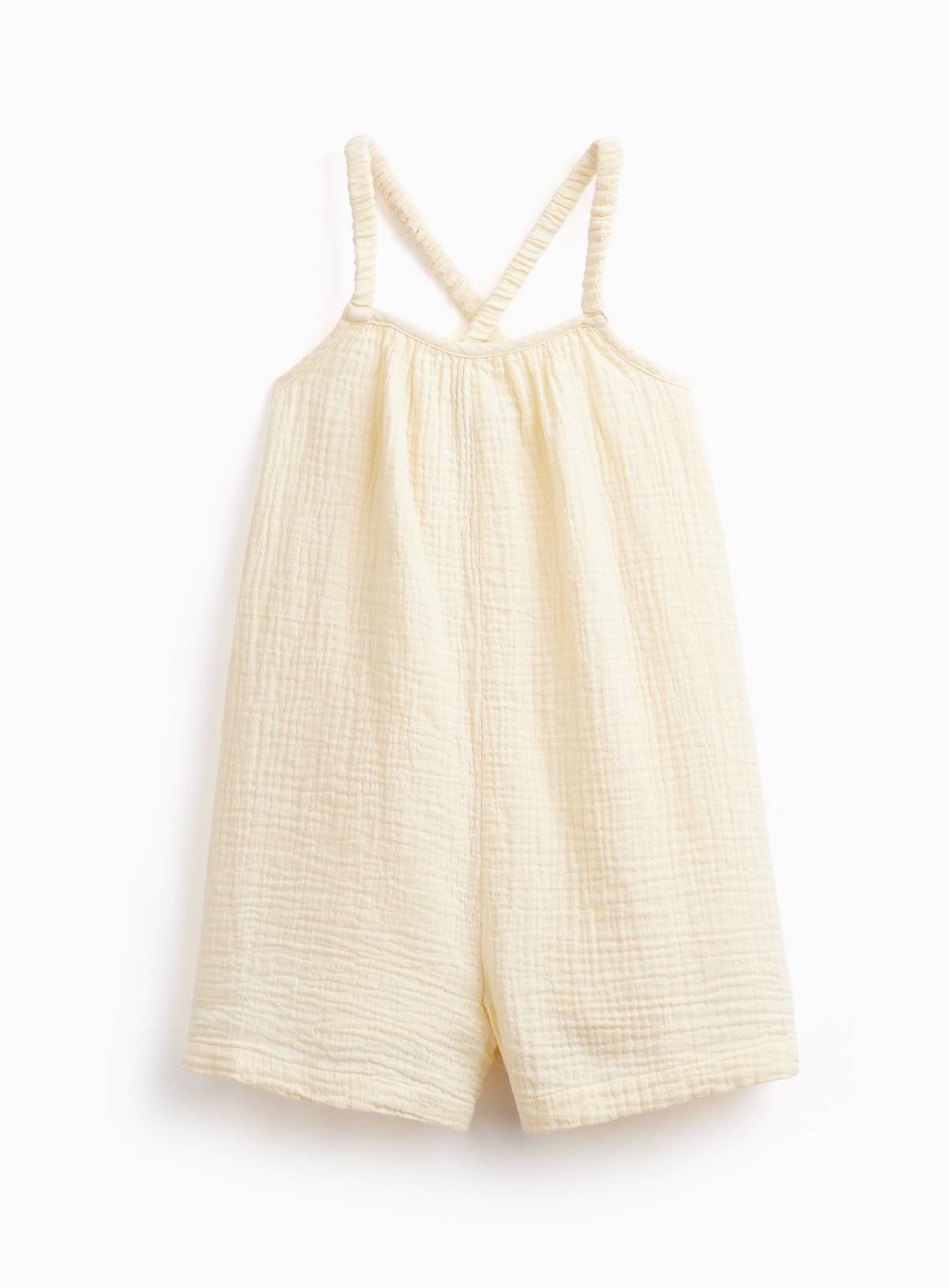 Yellow Woven Sleeveless Playsuit 2-3 years - Image 1