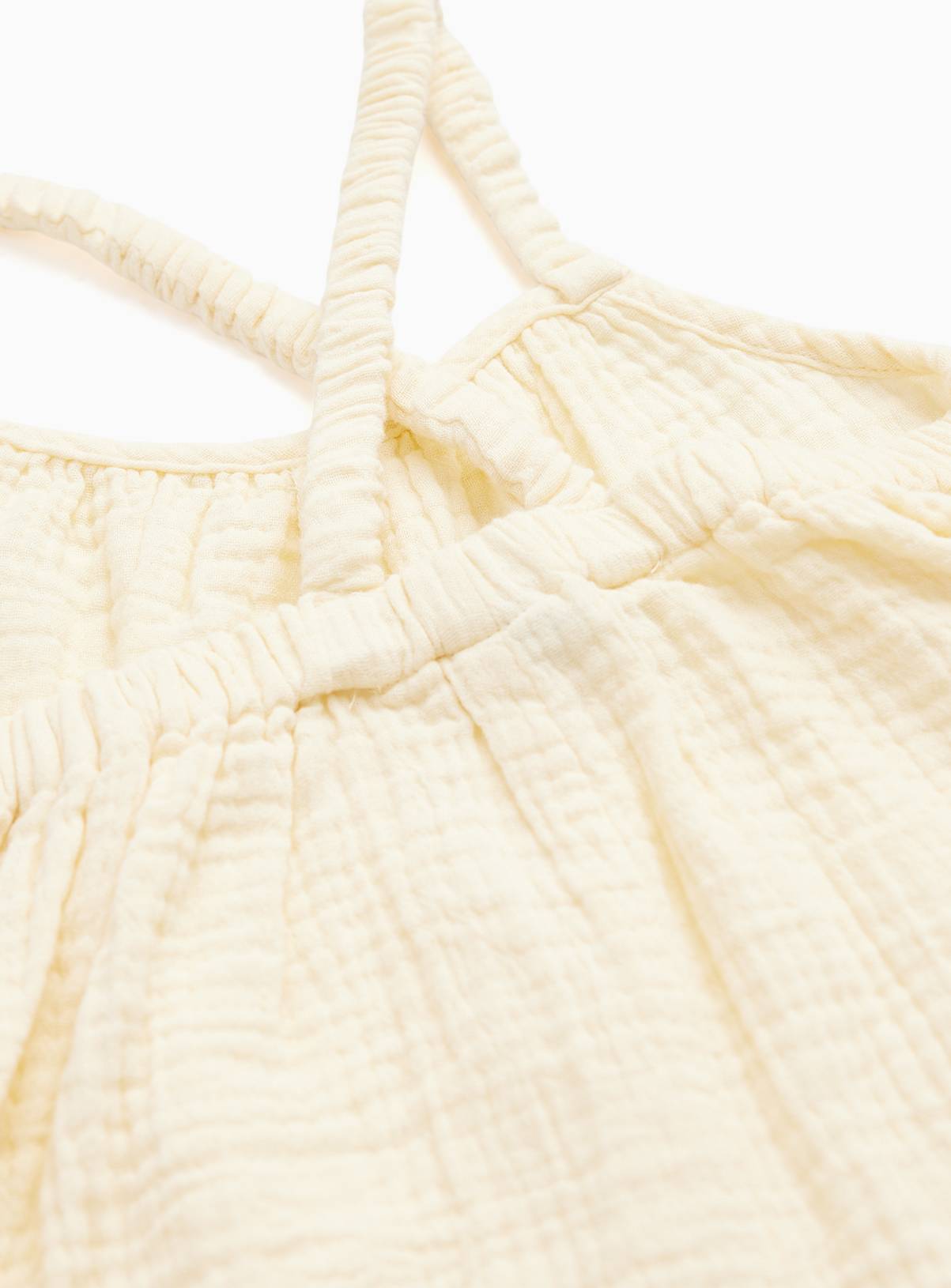 Yellow Woven Sleeveless Playsuit 2-3 years - Image 2