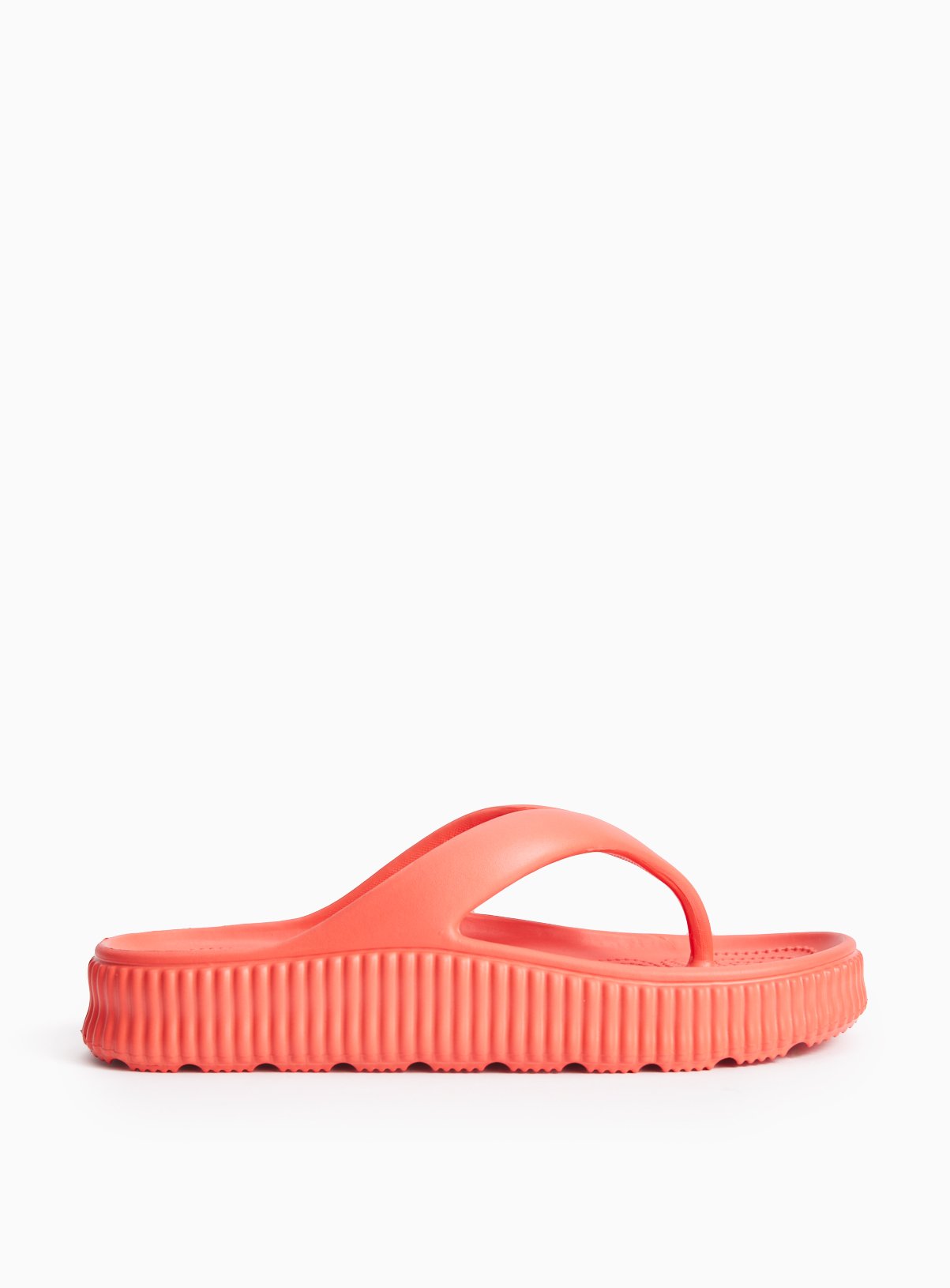 Orange Chunky EVA Flip Flops 7-8 - Image 1 thumbnail