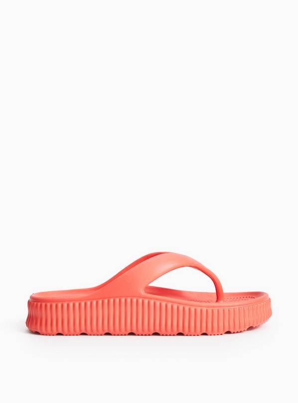 Orange Chunky EVA Flip Flops 7-8
