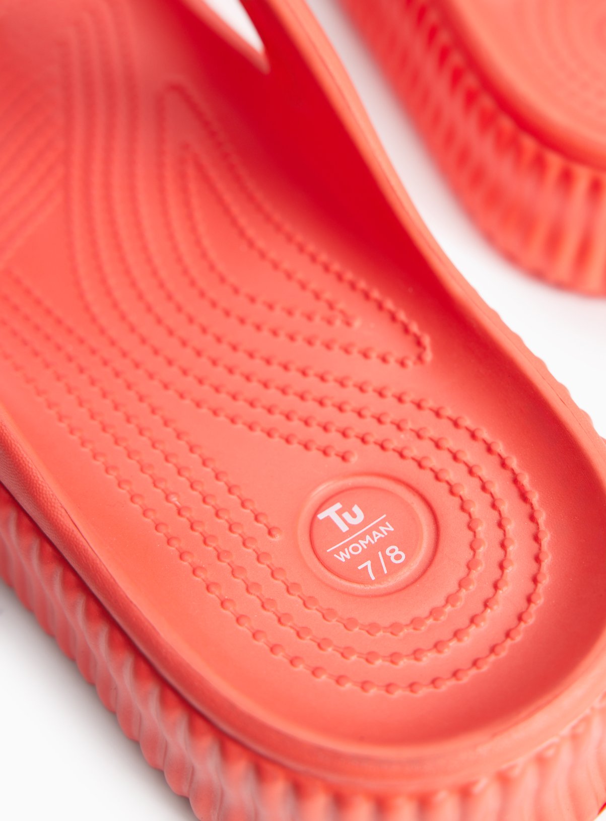 Orange Chunky EVA Flip Flops 7-8 - Image 4 thumbnail