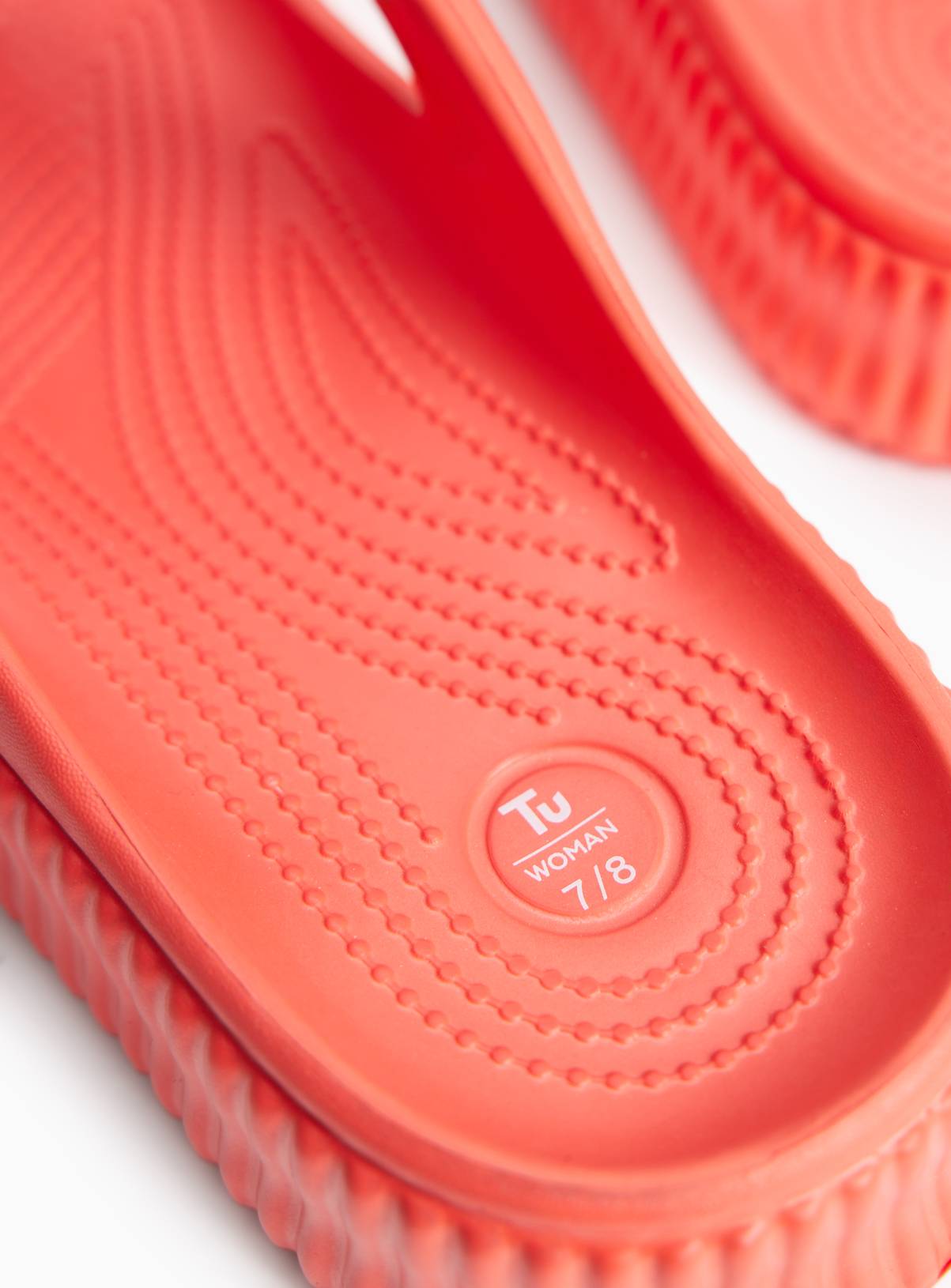 Orange Chunky EVA Flip Flops 7-8 - Image 4