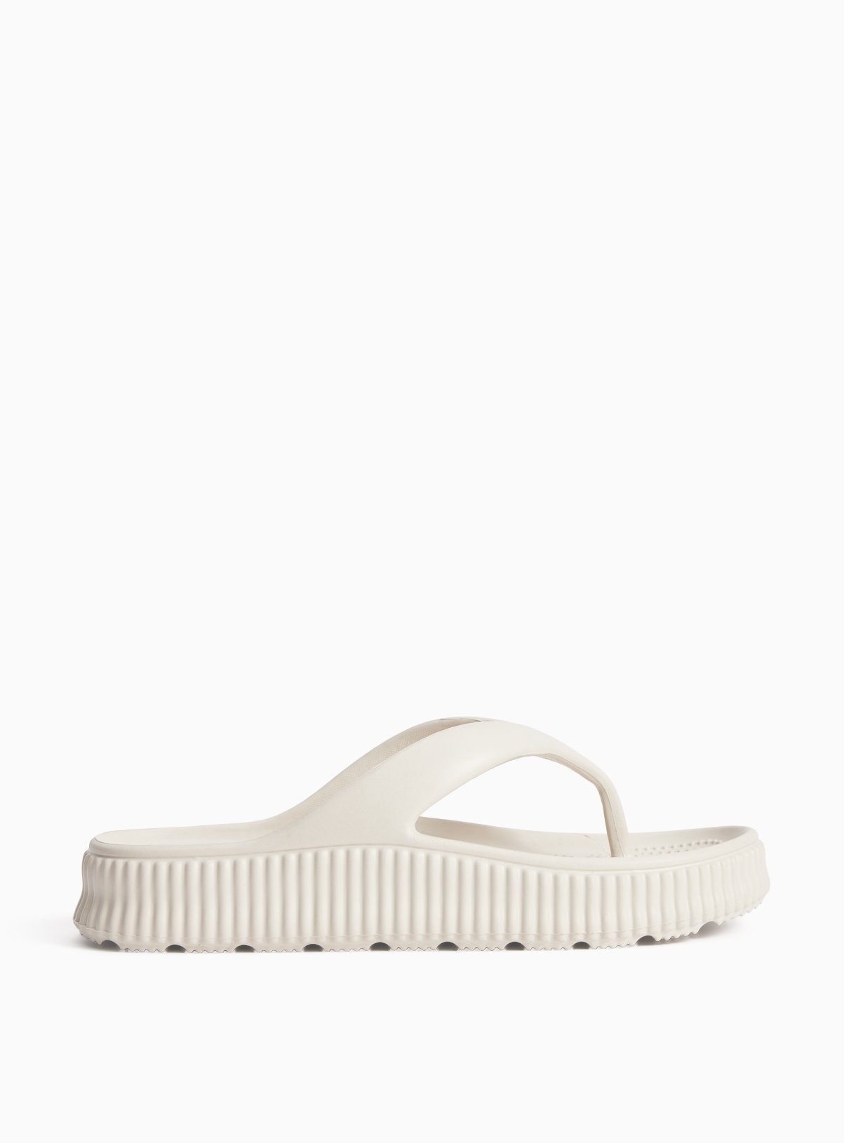 Neutral Chunky EVA Flip Flops 5-6 - Image 2 thumbnail