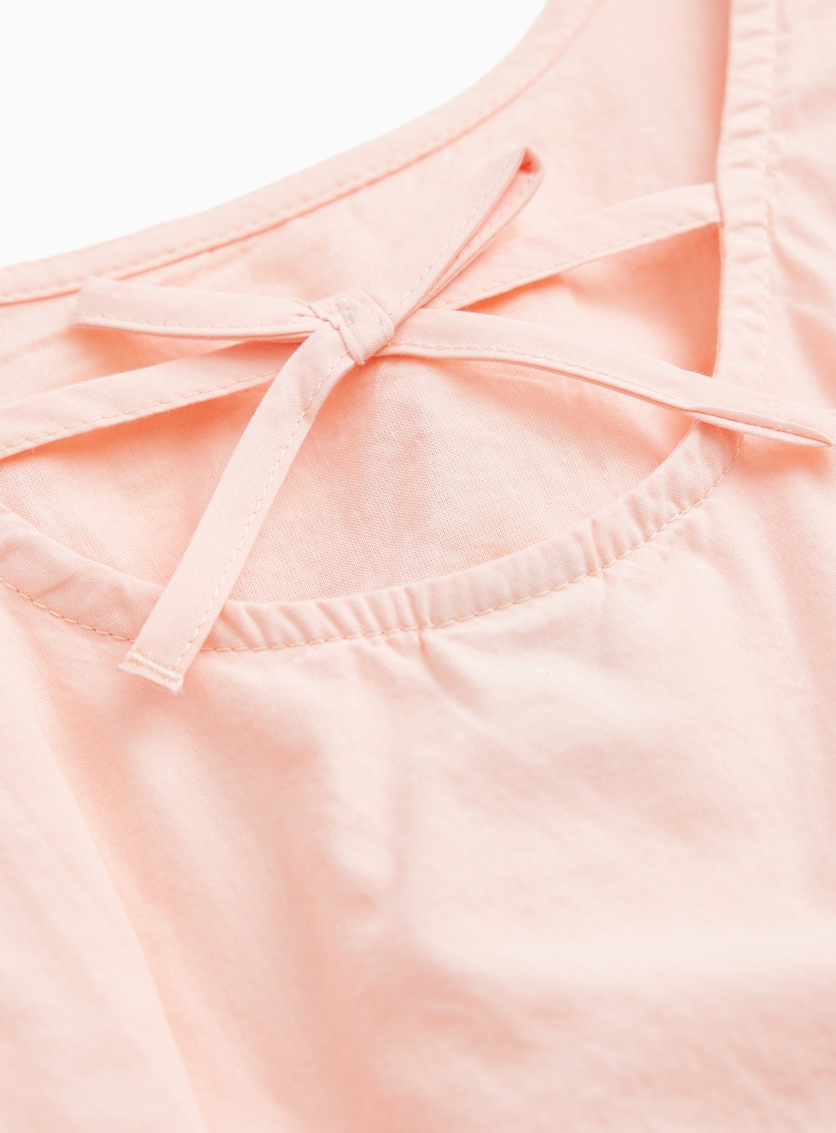 Coral Poplin Bubble Hem Sleeveless Top 5 years - Image 2 thumbnail