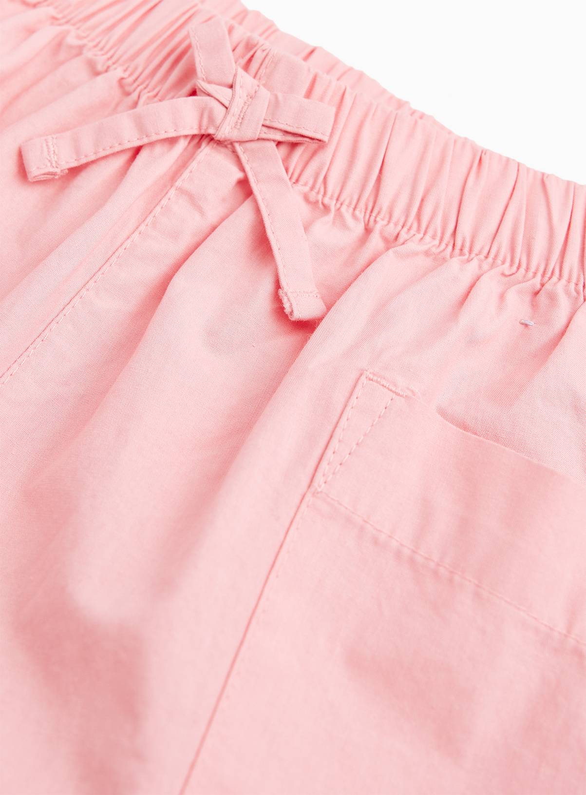 Pink Poplin Woven Cargo Trousers 2-3 years - Image 2