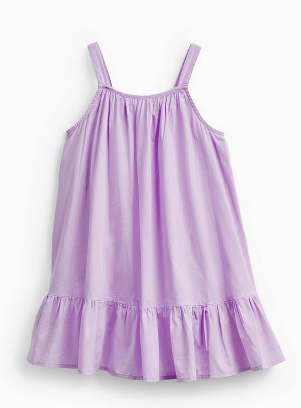 Lilac Poplin Strappy Sleeveless Dress 6 years