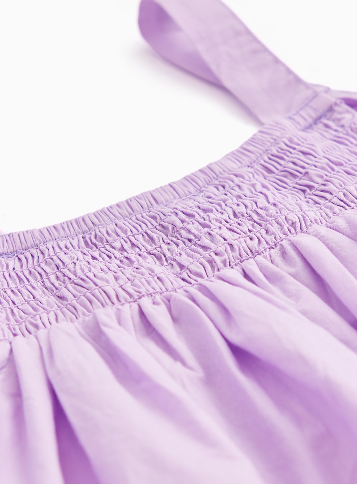 Lilac Poplin Strappy Sleeveless Dress 10 years - Image 2 thumbnail