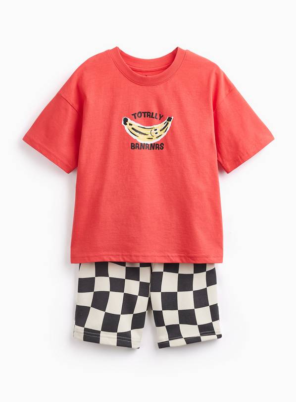 Red Banana Graphic T-Shirt & Shorts Set 1-2 years
