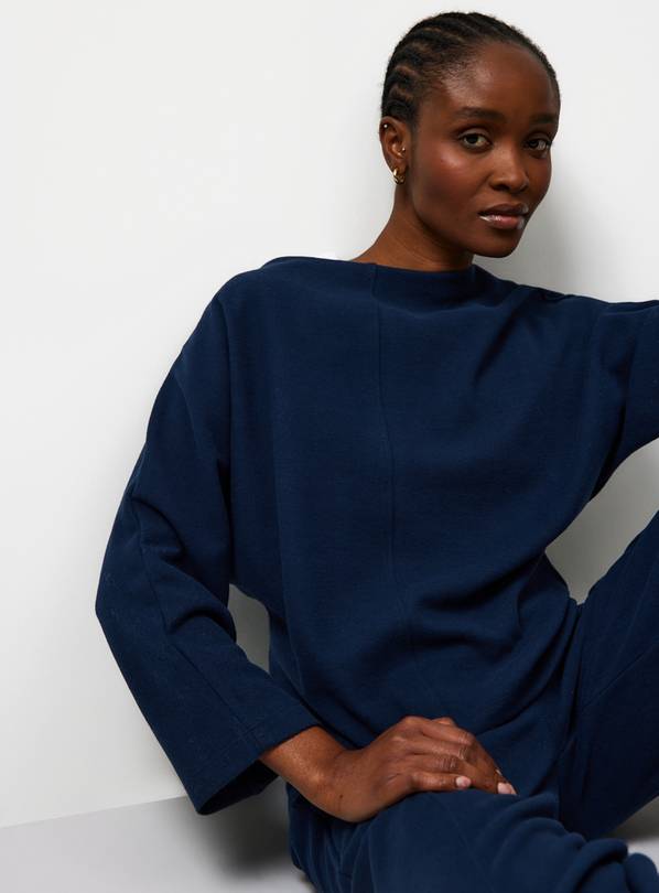 Navy Soft Touch Batwing Top XXL