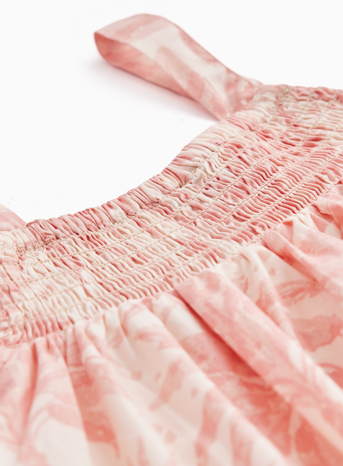 Pink Palm Tree Print Poplin Sleeveless Dress 12 years - Image 2 thumbnail