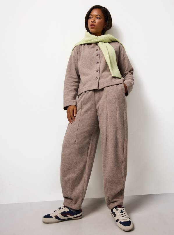 Neutral Soft Touch Barrel Leg Co-ord Joggers XXL