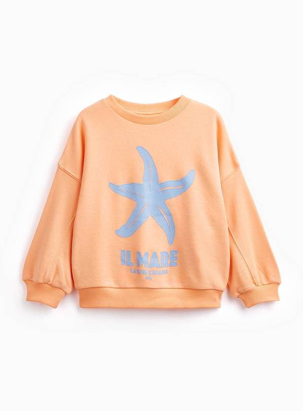 Coral Il Mare Graphic Sweatshirt 9 years