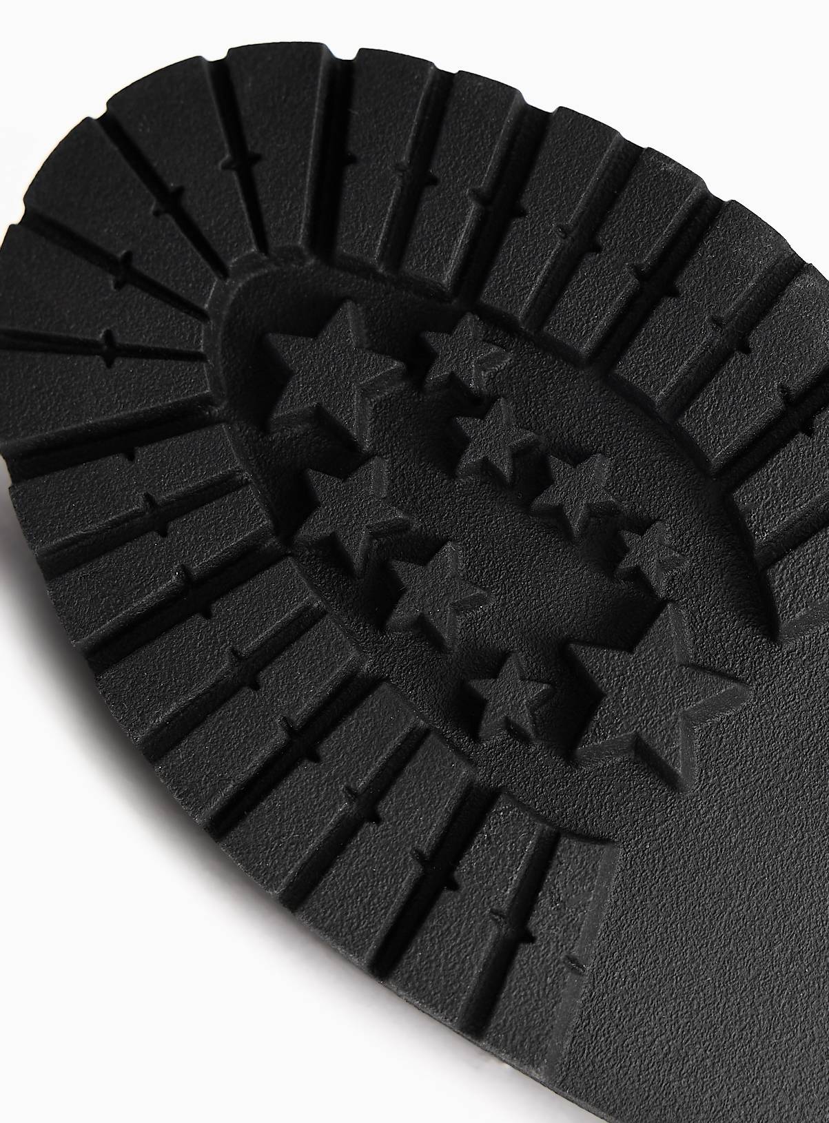 Black Coated Leather Heart Detail Chunky Loafers 11 Infant - Image 4