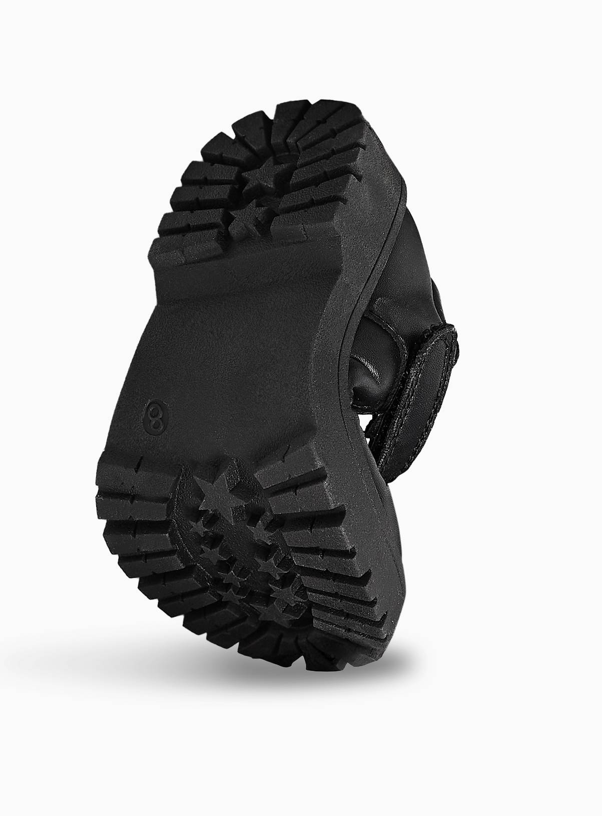 Black PU Chunky Mary Jane School Shoes 12 Infant - Image 2
