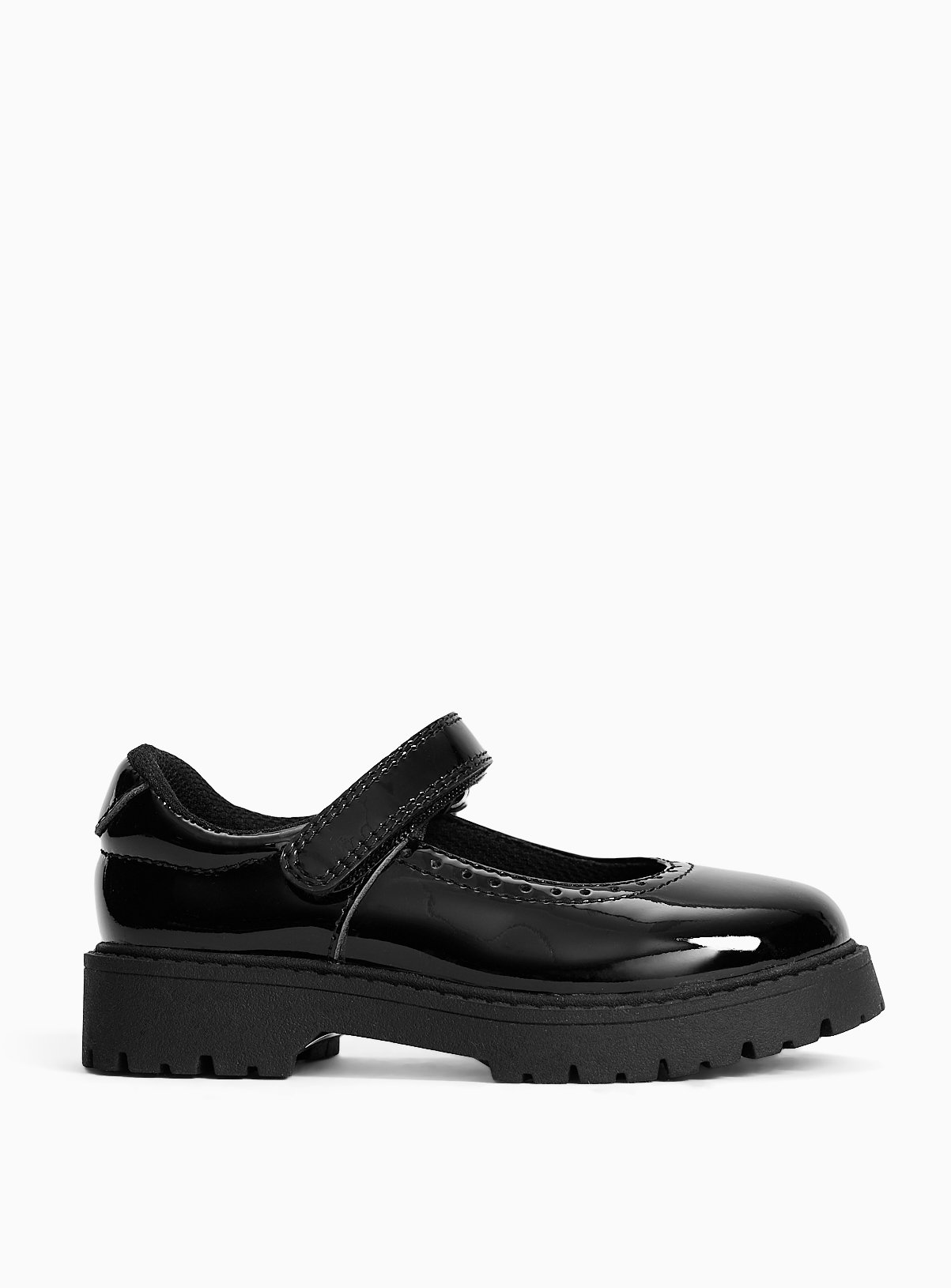 Black Patent Leather Chunky Mary Jane School Shoes 8 Infant - Image 3 thumbnail