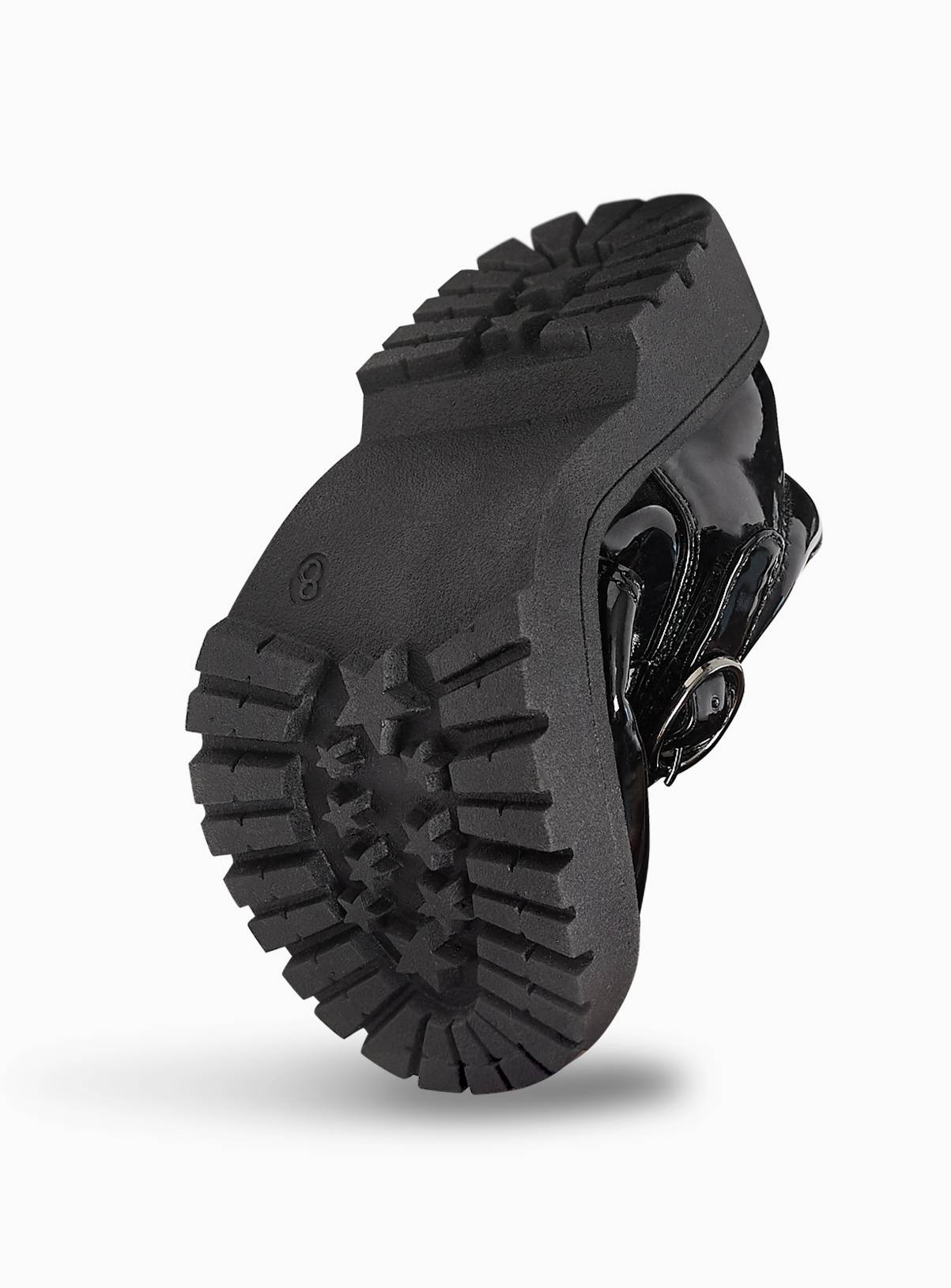 Black Chunky T-Bar School Shoes 11 Infant - Image 2