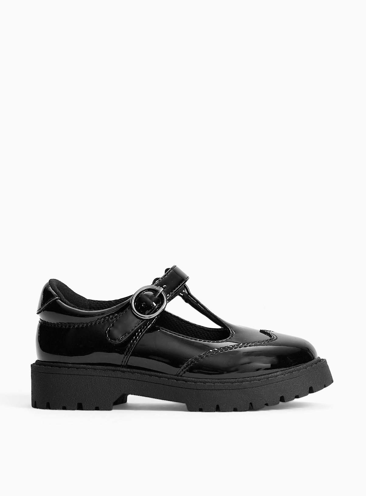 Black Chunky T-Bar School Shoes 11 Infant - Image 3 thumbnail