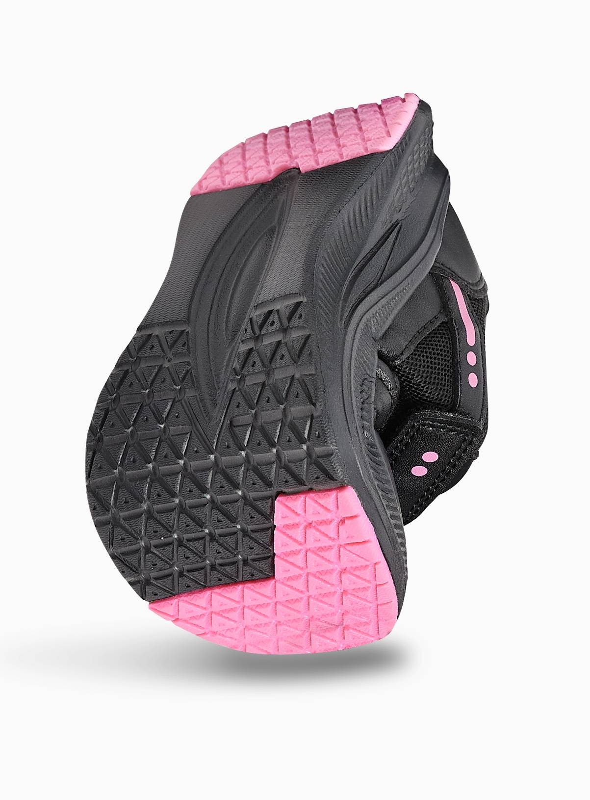 Black & Pink Sports Dual Fit School Trainers 8 Infant - Image 2