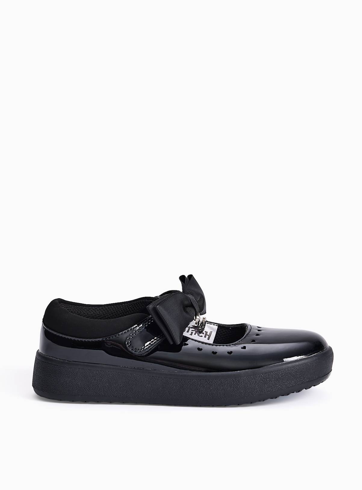Black Lilo & Stitch Mary Jane School Shoes 12 Infant - Image 3