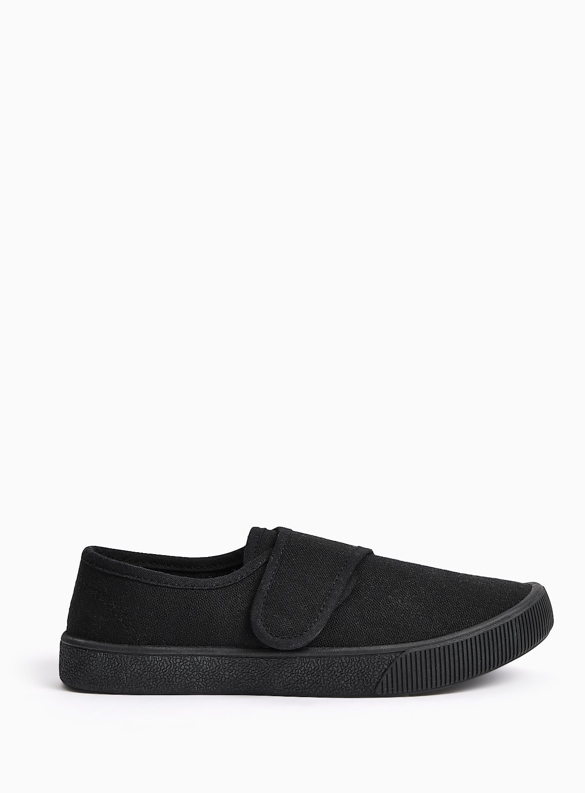 Black Plimsolls School Shoes 10 Infant - Image 3 thumbnail