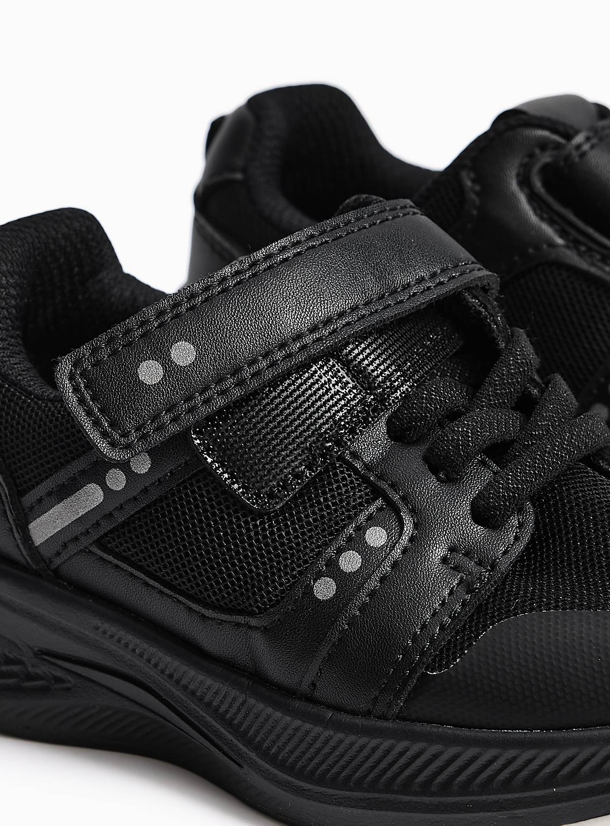 Black Sports Style Trainers 13 Infant - Image 4